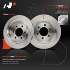 Rear Disc Brake Rotors & Ceramic Pads for Ford F-150 (2015–2017)