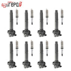 8X Ignition Coils + 8X Spark Plugs for Ford F-150 Mustang V8 (2011–2016)