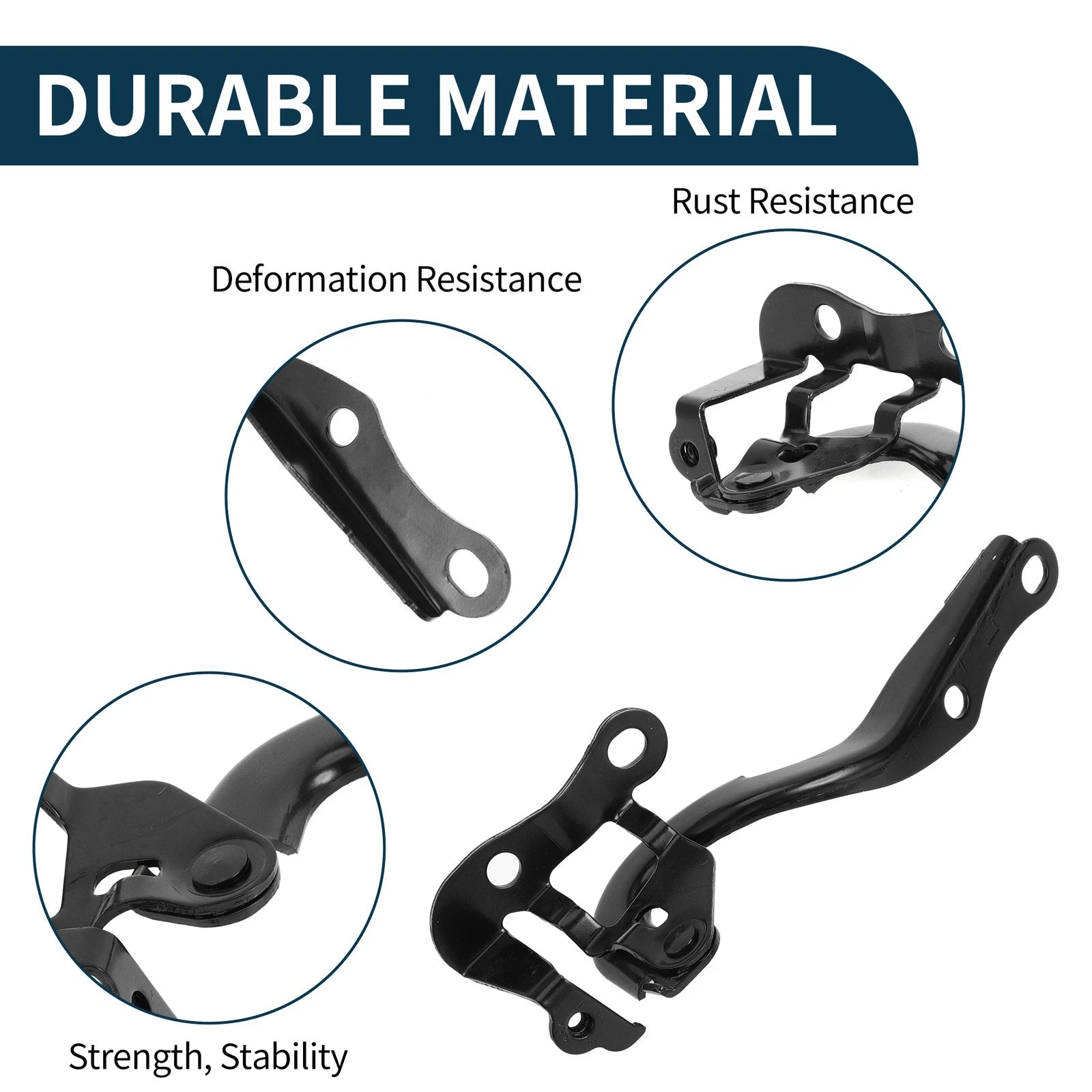 Hood Hinges for Toyota Yaris (2007–2011) No. 534100D230 1 Pair