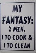 2X Funny Man Cave Sign Plastic for Humor Comedy Gag Gift