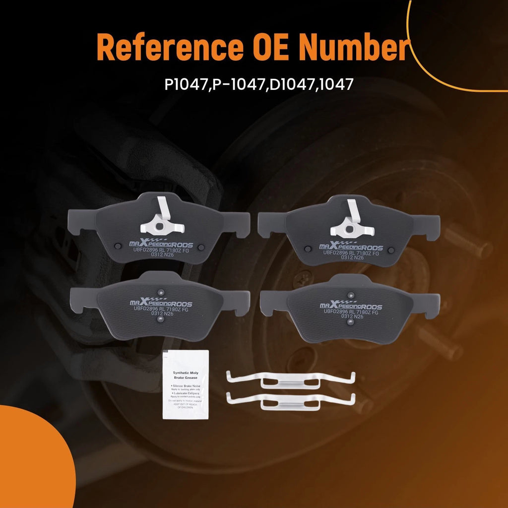 Set of 4 Front Ceramic Brake Pads for Mercury Mariner Ford Escape (2005–2010)