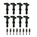 8X Ignition Coil & Spark Plugs for Jeep Liberty Dodge Ram Chrysler Aspen (2002–2012) UF270