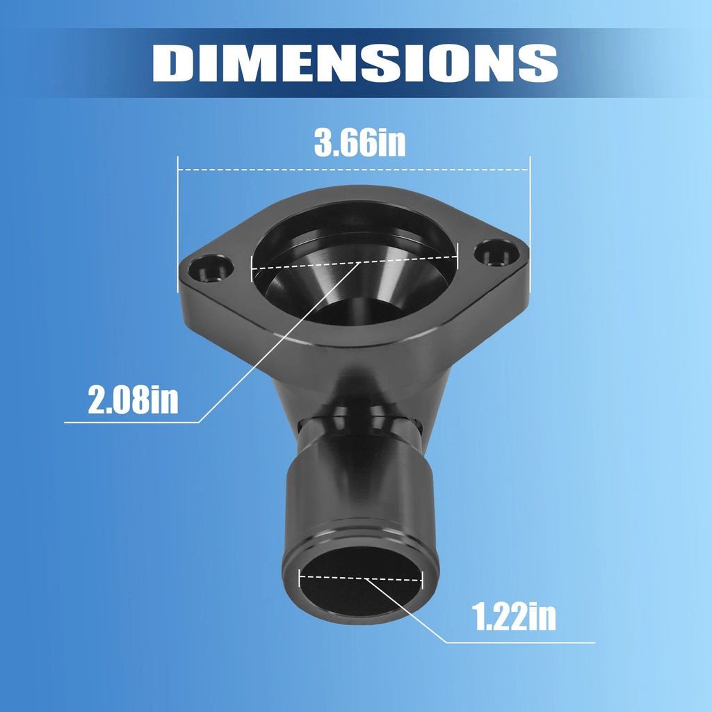 Billet Swivel Thermostat Housing for GM LS Engine (90)