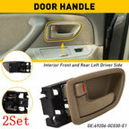 Set of 2 Inside Beige Tan Left Door Handles for Sequoia Tundra (2001â2007)