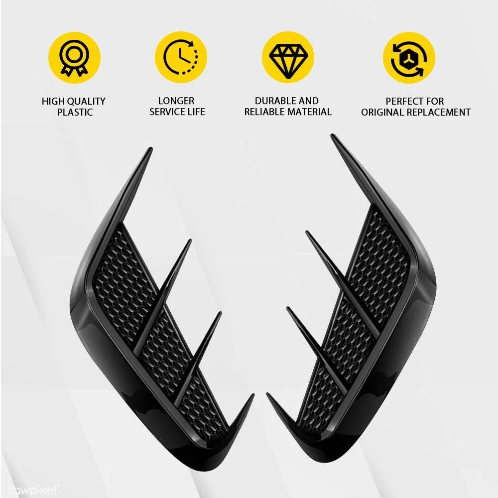 Rear Bumper Side Wing Vent Cover Trim for EV