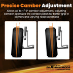2.5 Adjustable Caster Camber Plates for Ford Mustang GT (1994–2004)