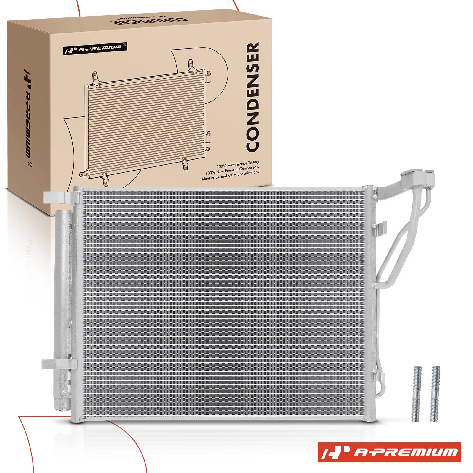 A/C Condenser with Bracket & Receiver Drier for Kia Optima (2016–2018)