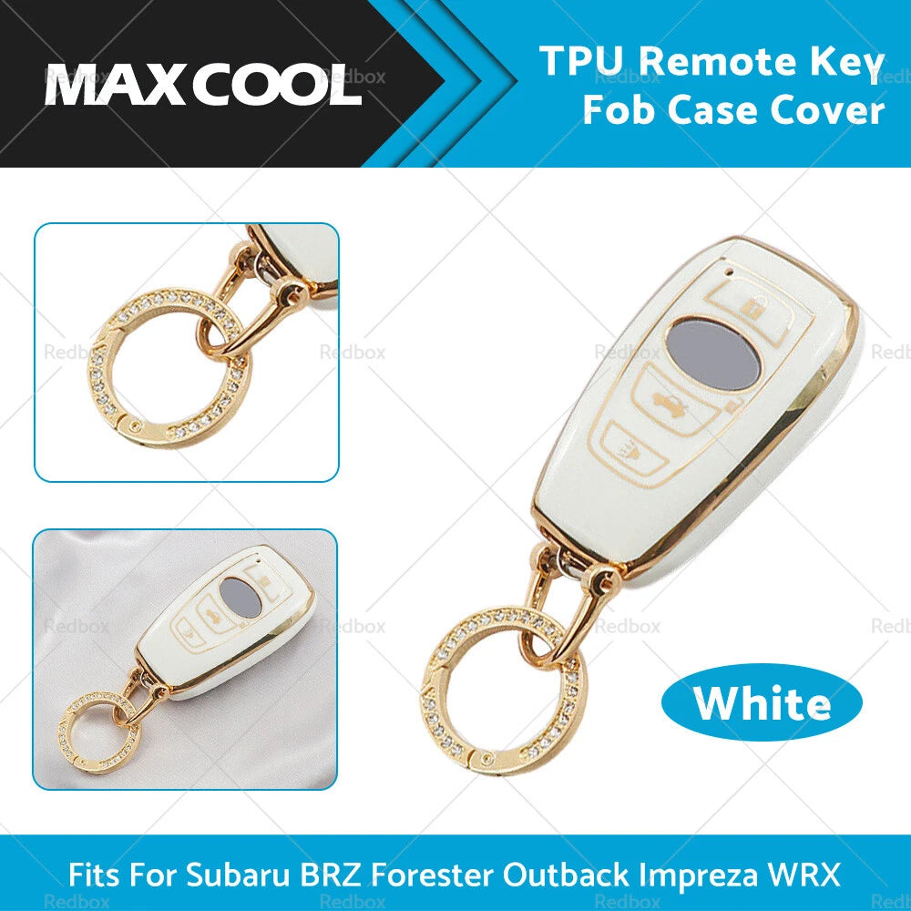 TPU Remote Key Fob Case Cover for Subaru BRZ, Forester, Outback, Impreza (2013–2023)