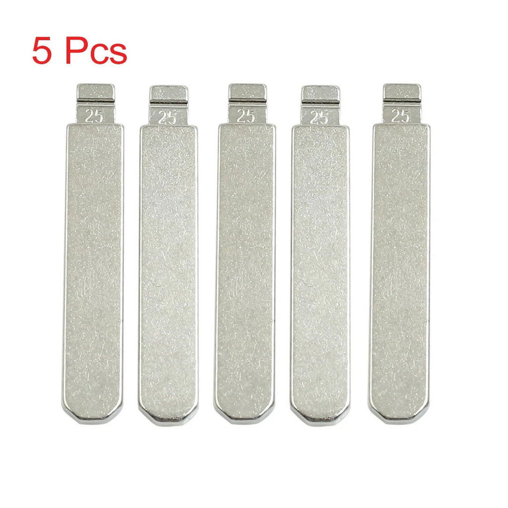 5pcs Metal Uncut Insert Blank Blade Key for Honda Accord 