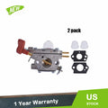 2 Pack Carburetor Kit for Craftsman String Trimmer (C1U-P27)