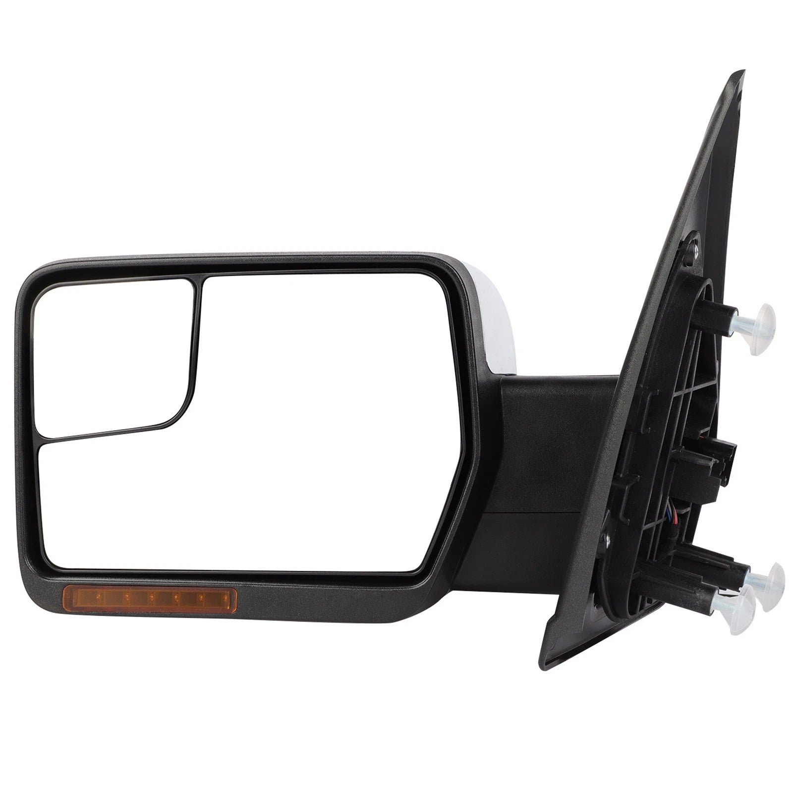 Power Heated Chrome Tow Mirrors for Ford F150 (2004–2014) - Puddle Light, Turn Signal