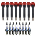 Set of 8 Ignition Coils & NGK Laser Platinum Spark Plugs for Audi A8 Quattro S5 (2008–2017)