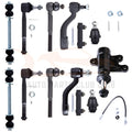 Set of 13 Front Lower Ball Joints Tie Rods for Chevrolet Tahoe (1995–2000)