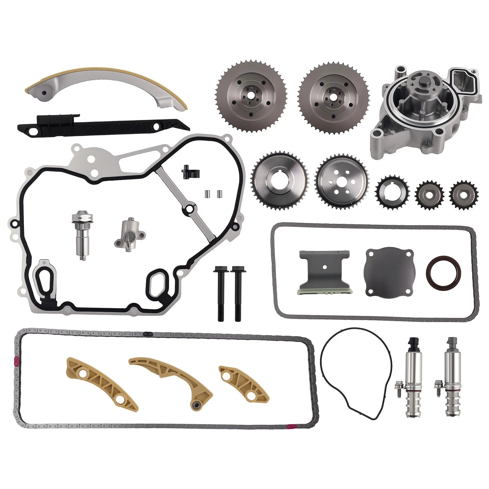 Timing Chain Kit with Water Pump Gasket Set for Chevy Buick Pontiac (2000–2015)