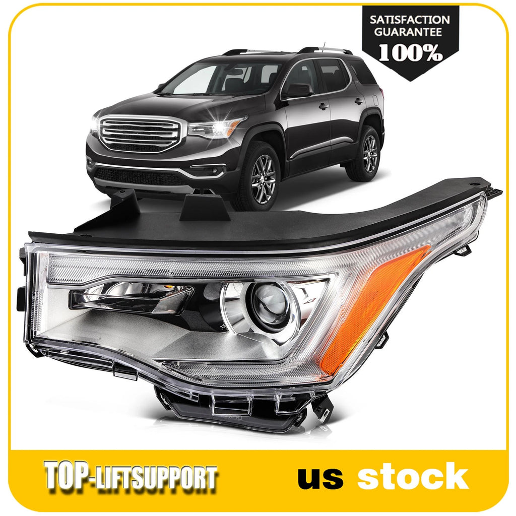 Left Driver Side Headlight Assembly for GMC Acadia (2017–2019) LED DRL