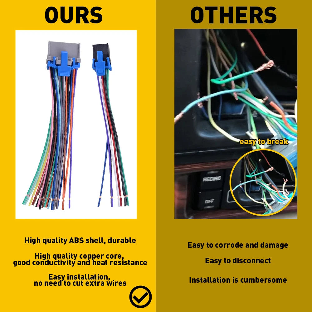 Reverse Radio Stereo Wiring Harness Adapter for GM (2000-Present)