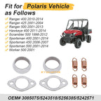 Exhaust Gasket Springs Kit for Polaris Scrambler 500, Worker 500 (1998–2012)