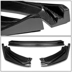 3Pcs Carbon Fiber Front Bumper Lip Under Splitter Diffuser for Honda Fit (2014–2017)