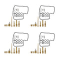 Set of 4 Carburetor Repair Kits for Honda GL1200 (1984–1987)