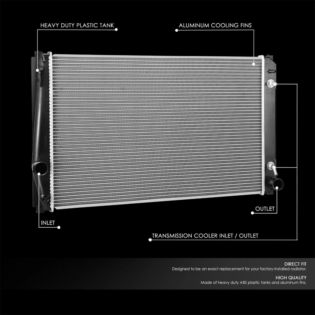 OE Style Aluminum Core Cooling Radiator for Toyota RAV4 (2009–2012) DPI 13550