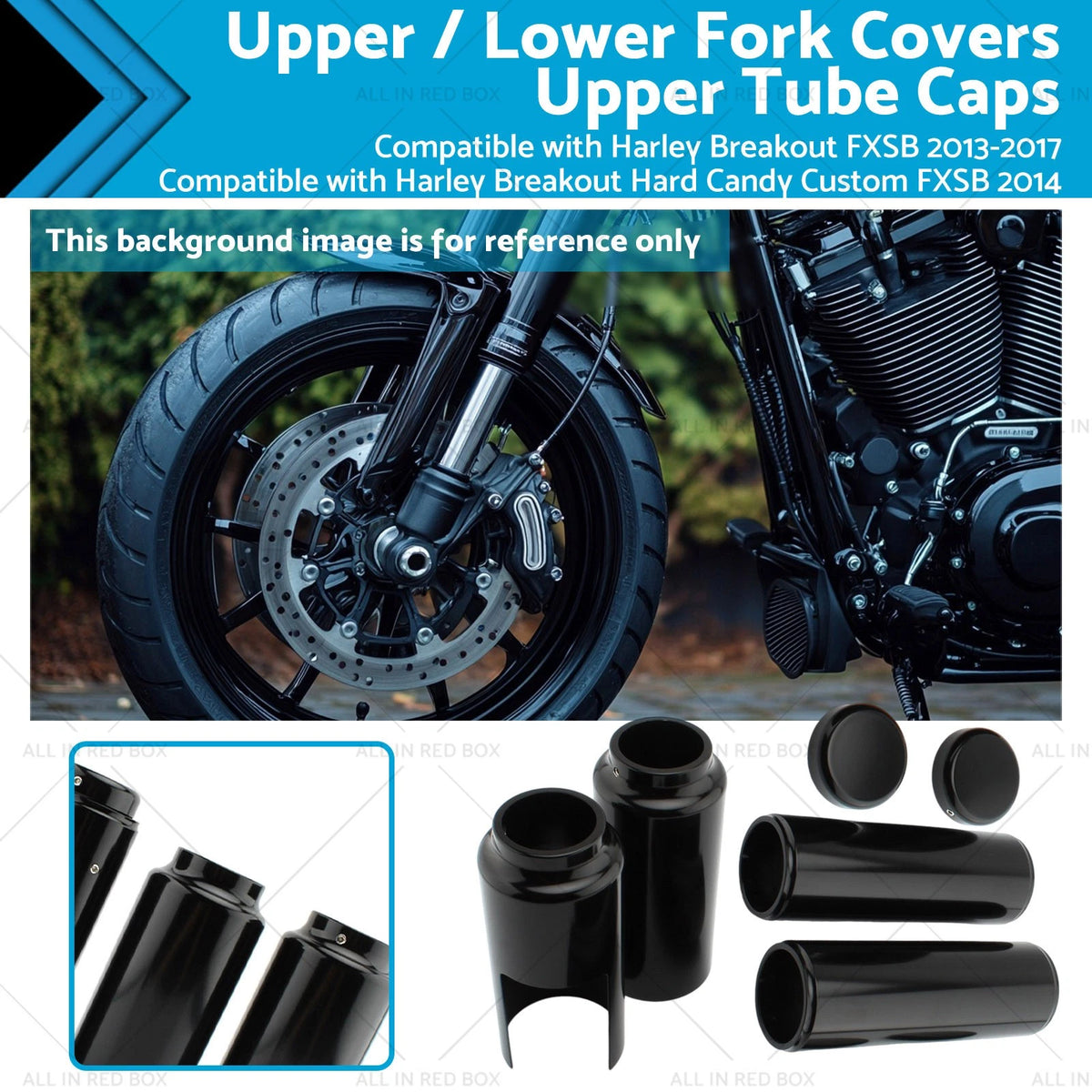 Front Fork Cover for Harley Breakout FXSB (2013–2017)