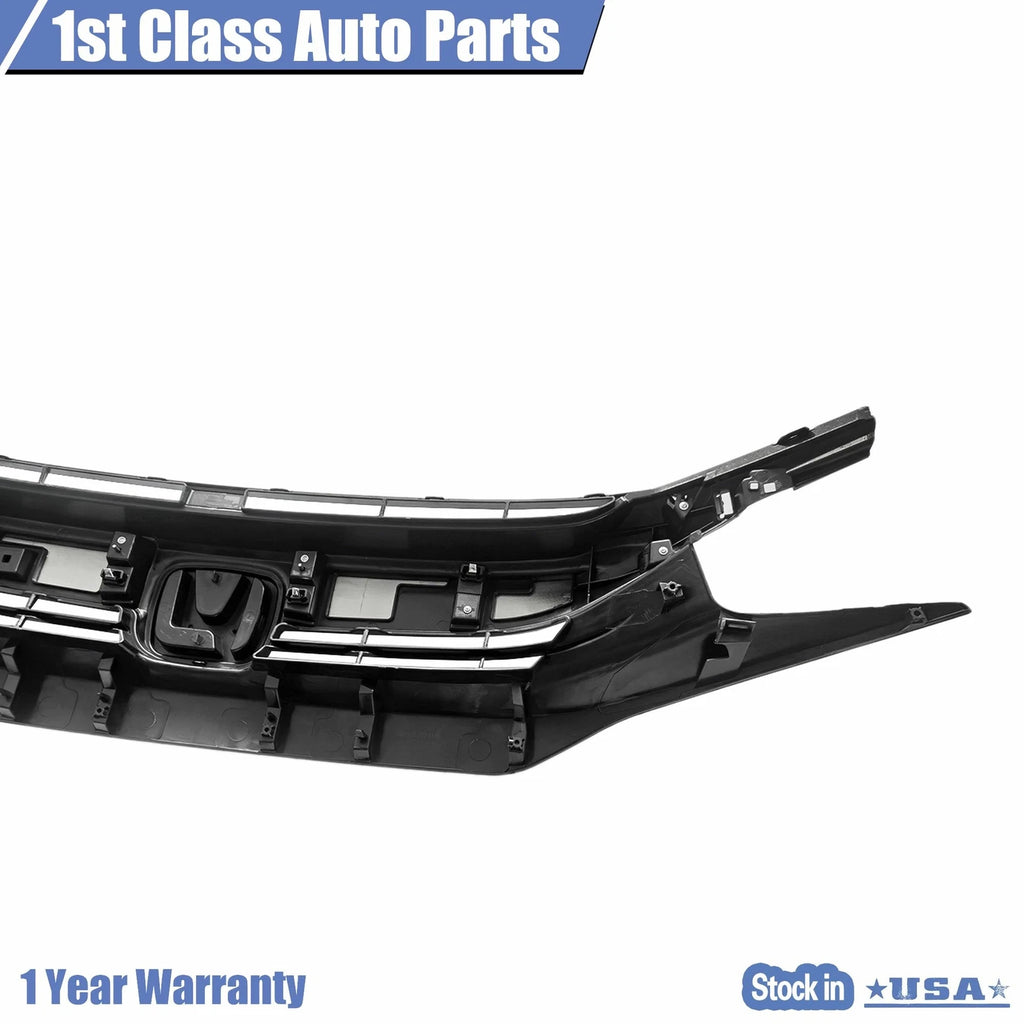 Front Grille for Honda Civic 10th Sedan (2016–2019) Black & Chrome
