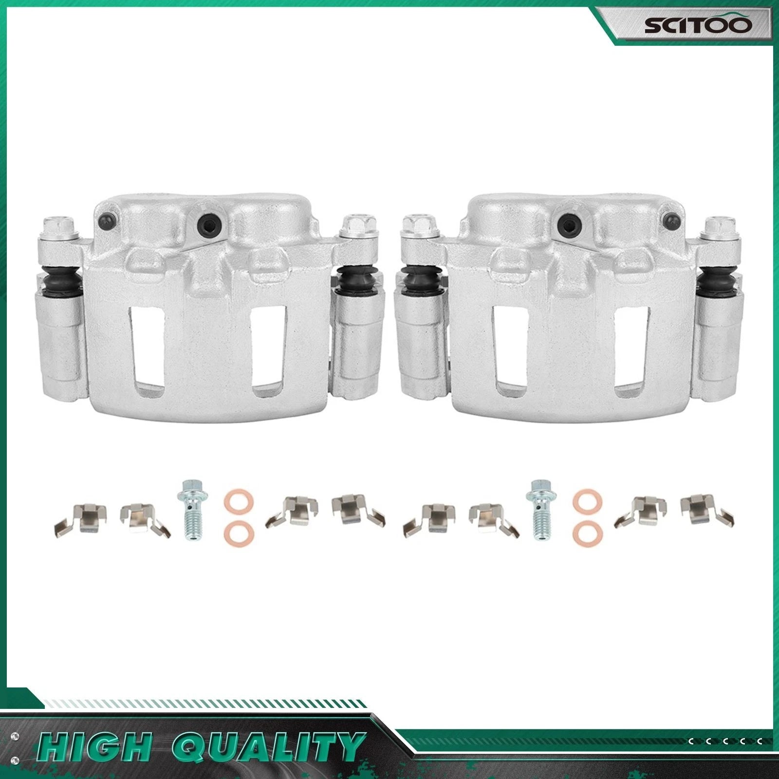 Set of 2 Front Left & Right Brake Calipers w/ Bracket for Chevrolet Blazer S10 (1998–2005)
