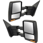 Tow Mirror Set for Ford F-150 (2009–2014) Power Heated Lights