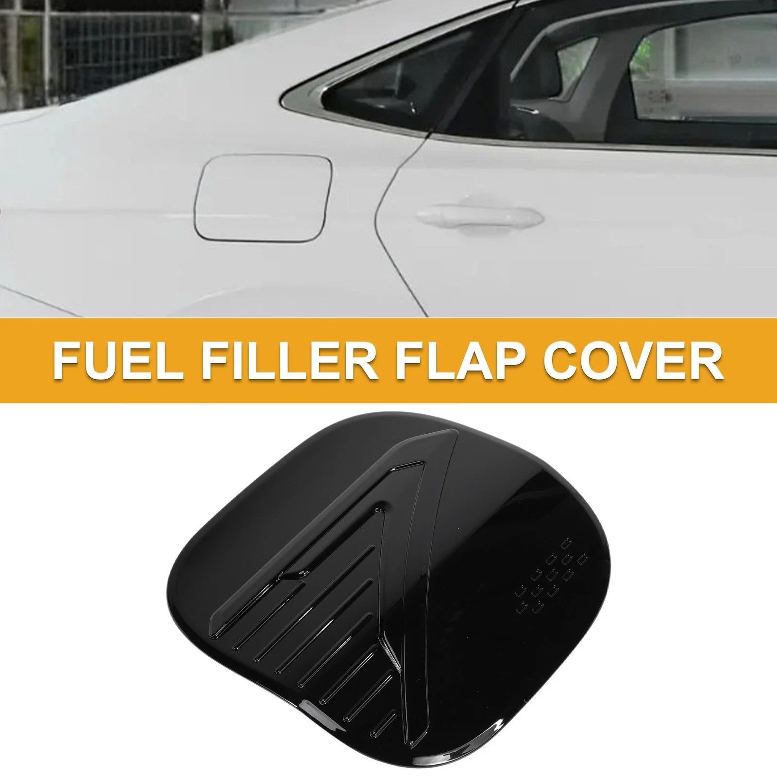 Fuel Tank Door Cap for Nissan Qashqai (2023–2025) Fuel Filler Flap Cover Black