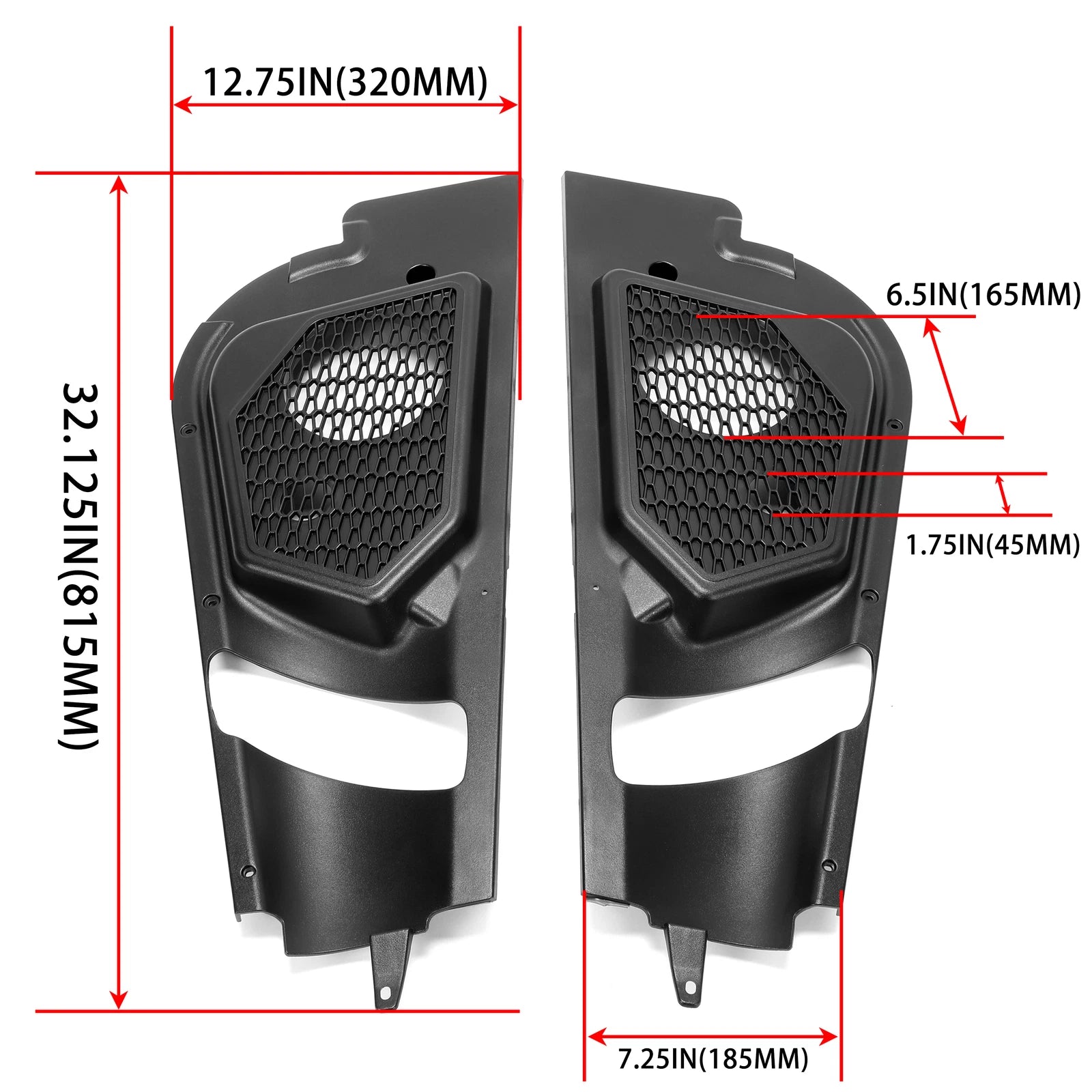 Door Speaker Pod Bracket Mount Kit for Can Am Maverick X3 (2017–2023)