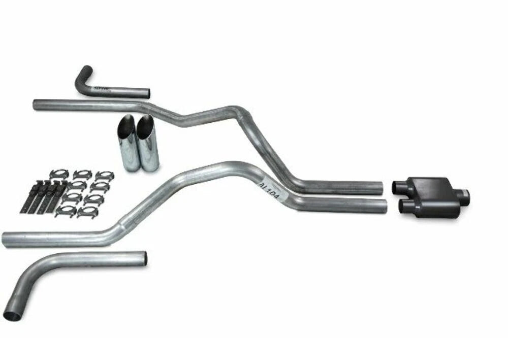 Dual Exhaust Kit for Chevy GMC 1500 (2019–2025) 2.5" Side Exit