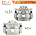 Set of 2 Front Brake Calipers w/ Bracket for Hyundai Accent Kia Rio (2012–2017)