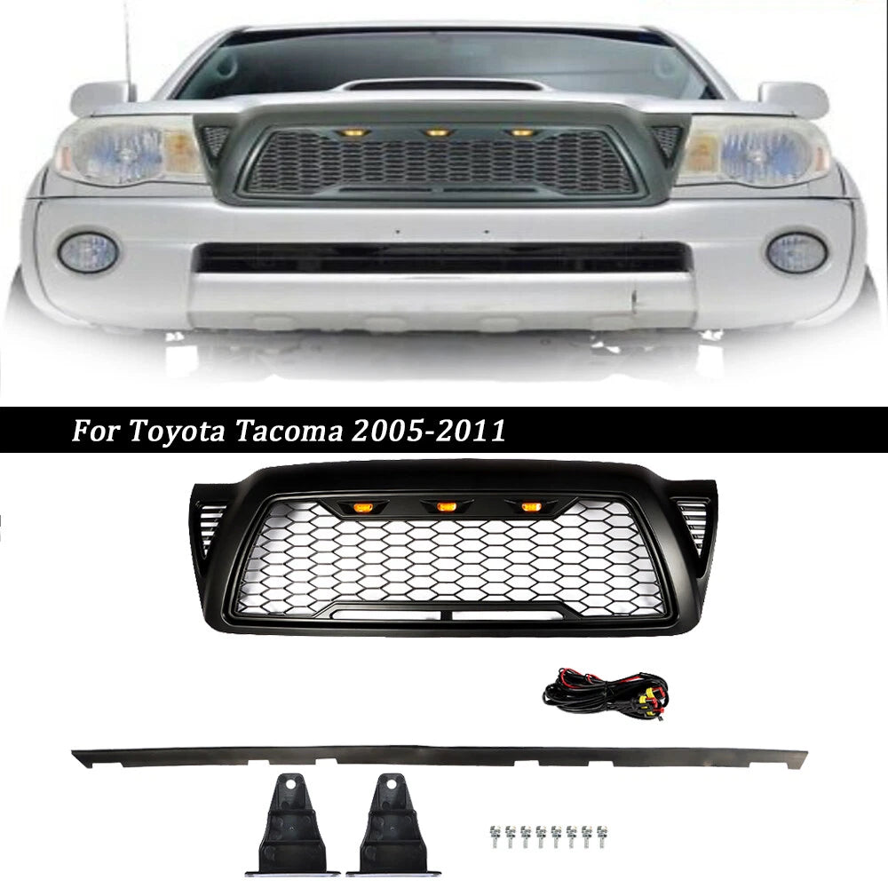 Black Plastic Grille for Toyota Tacoma (2005â2011)