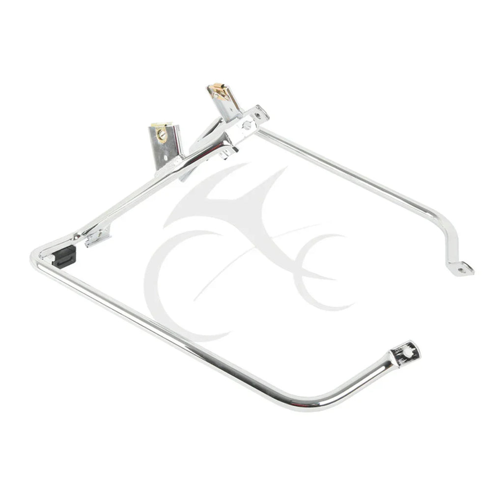 Chrome/Black Saddlebag Brackets for Harley Touring (2009-2013)
