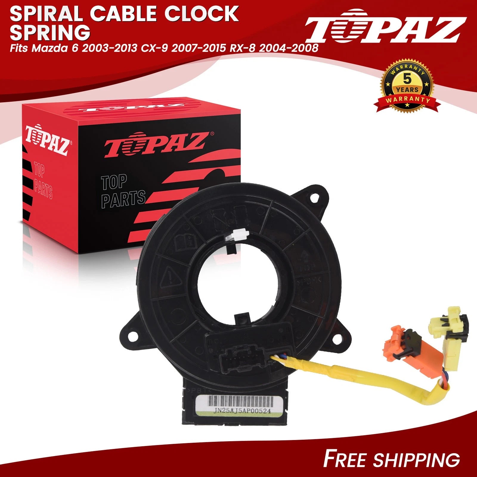 Spiral Cable Clock Spring for Mazda 6, CX-9, RX-8 (2003–2015)
