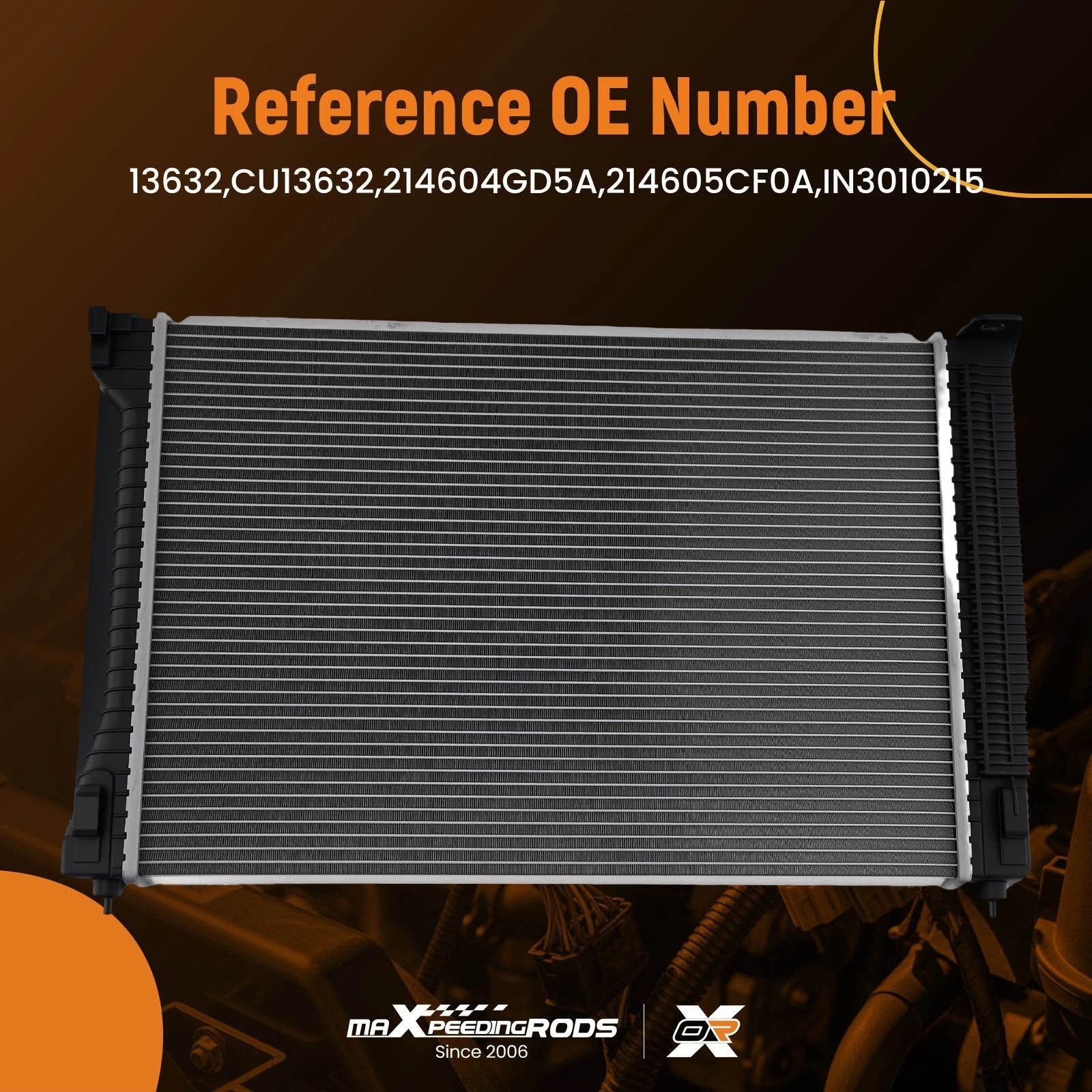 Aluminum Radiator for Infiniti Q50 Q60 (2016–2019) 2.0L Turbo
