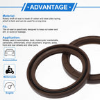 2X Oil Seal Rotary Shaft Seal FKM Rubber 48x62x7mm for Various Models