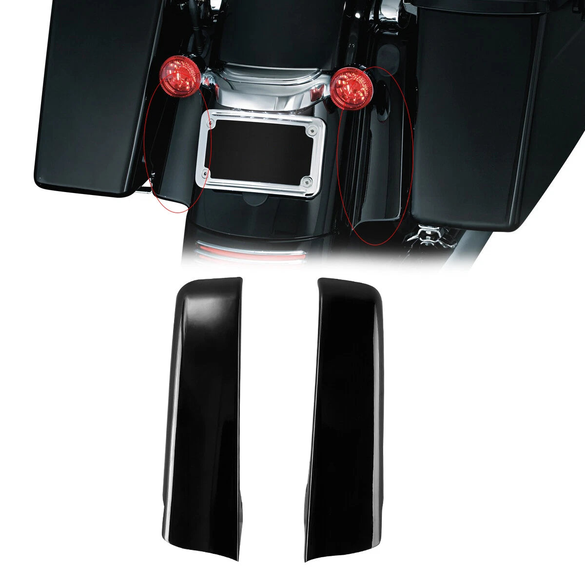 Fender Saddlebag Filler Panels for Harley Touring (2014–2023) 22