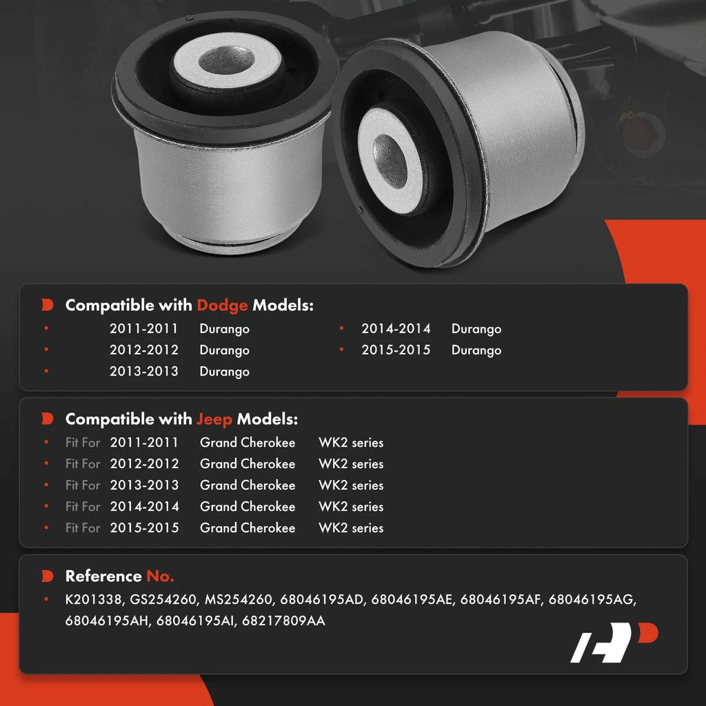 2X Front Upper Control Arm Bushing for Jeep Grand Cherokee (2011-2020)