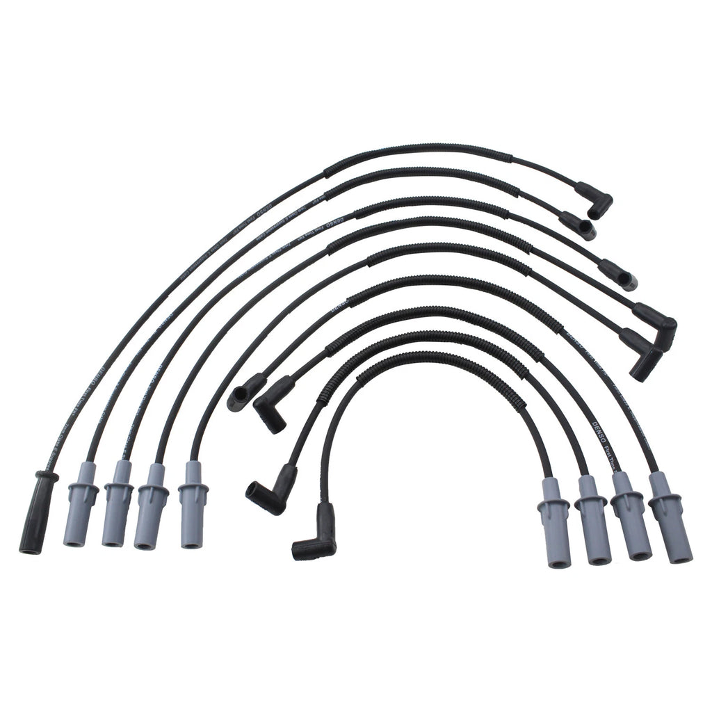 Set of 8 Spark Plug Wires for Dodge B2500 D150 Dakota W150 W350 V8 (1994–2003) Denso 671-8114