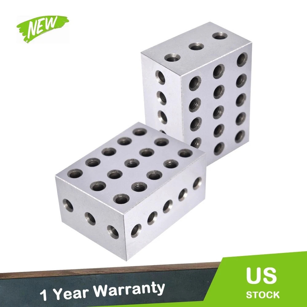 Matched Pair Ultra Precision Blocks for Machinist (23 Holes)