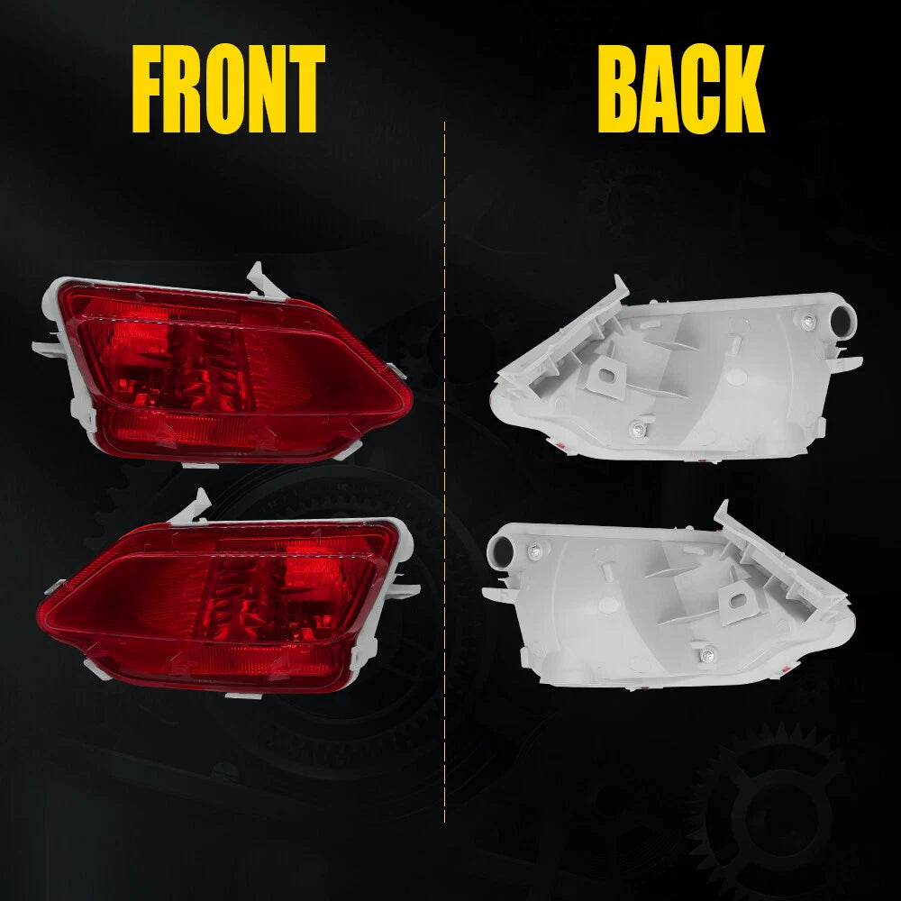 Set of 2 Rear Bumper Reflector Lights for Toyota RAV4 (2013â2015)