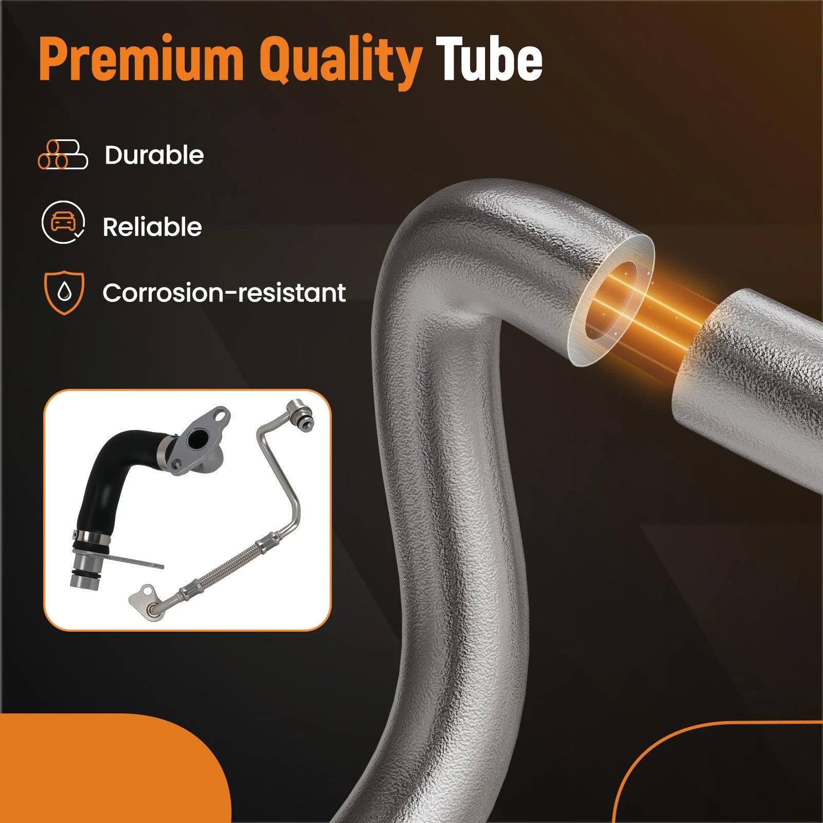 Turbo Oil Line Set for BMW 328i 428i 528i 125i X5 X4 X3 X1 (2012–2019)