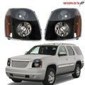 Set of 2 Headlights for GMC Yukon Denali (2007–2014) Black Trim