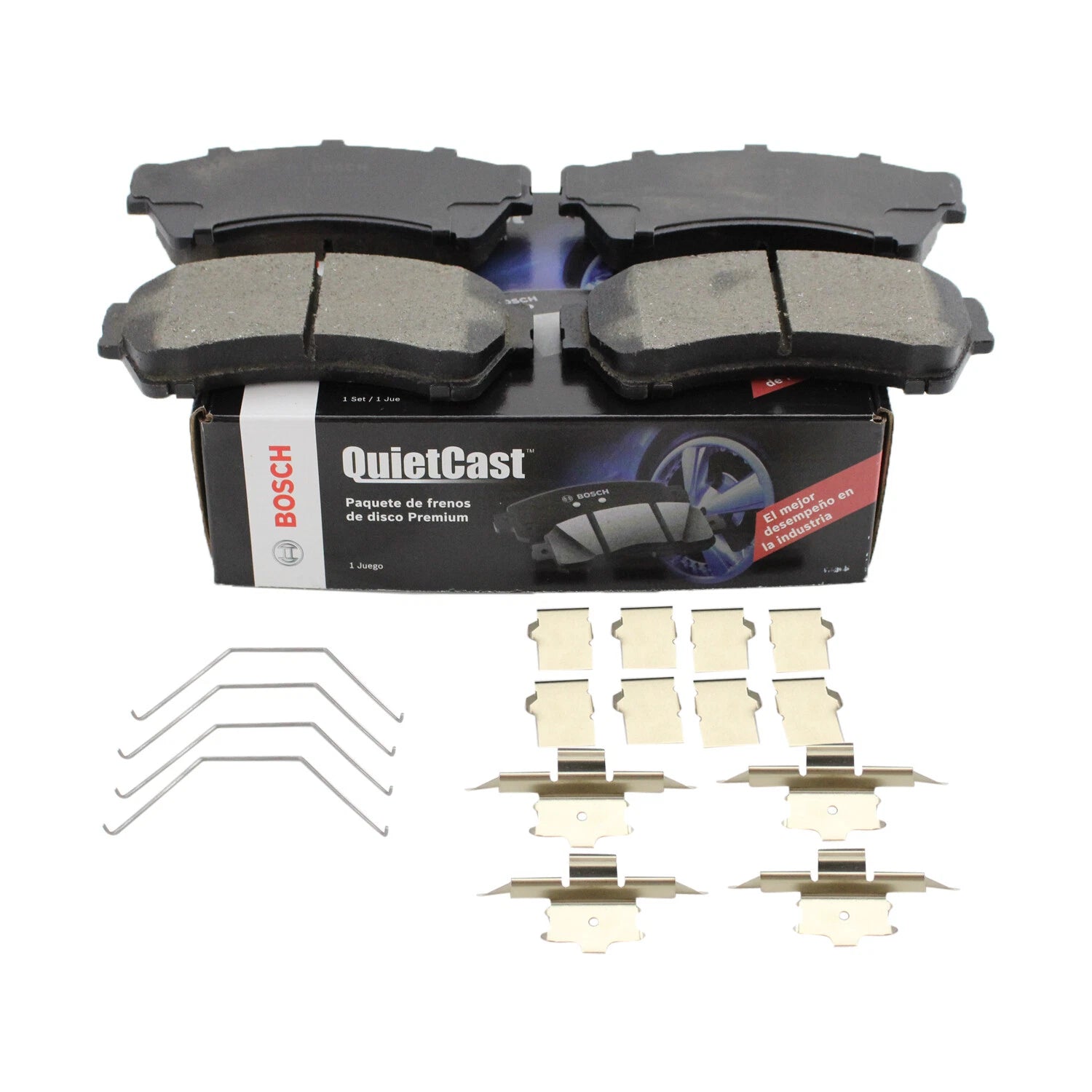 Set of 4 Bosch QuietCast Front Ceramic Brake Pads for Ford Fusion MKZ (2006–2012)