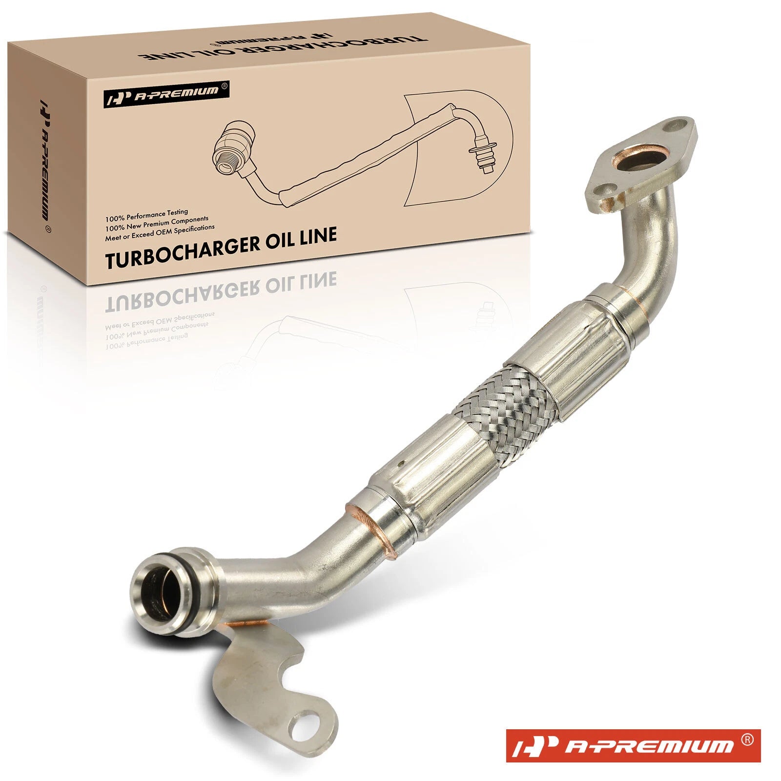 Turbocharger Oil Return Line for BMW 135i 335i 335xi 535i 740i (2007–2013)