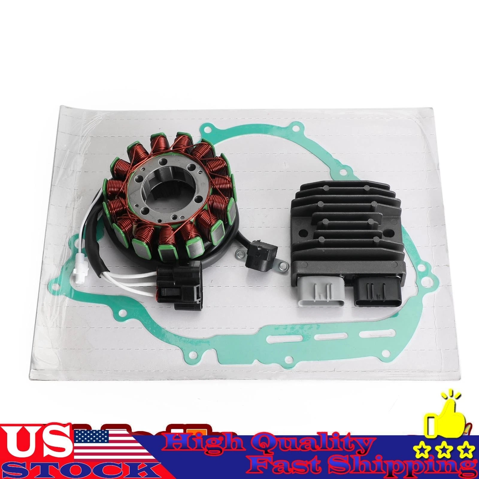 Regulator Stator Coil Gasket Kit for Yamaha YFM 550 700 Grizzly Kodiak (2007–2020)