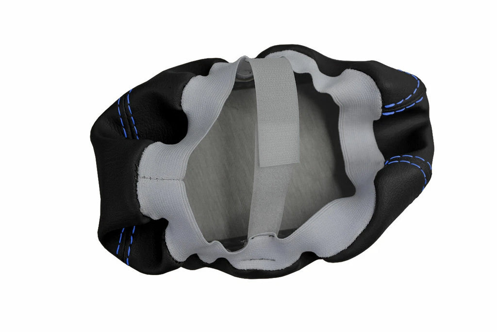 Console Lid Pull Over Cover Leather for Volvo V70 S60 (2005–2007) Blue Stitch