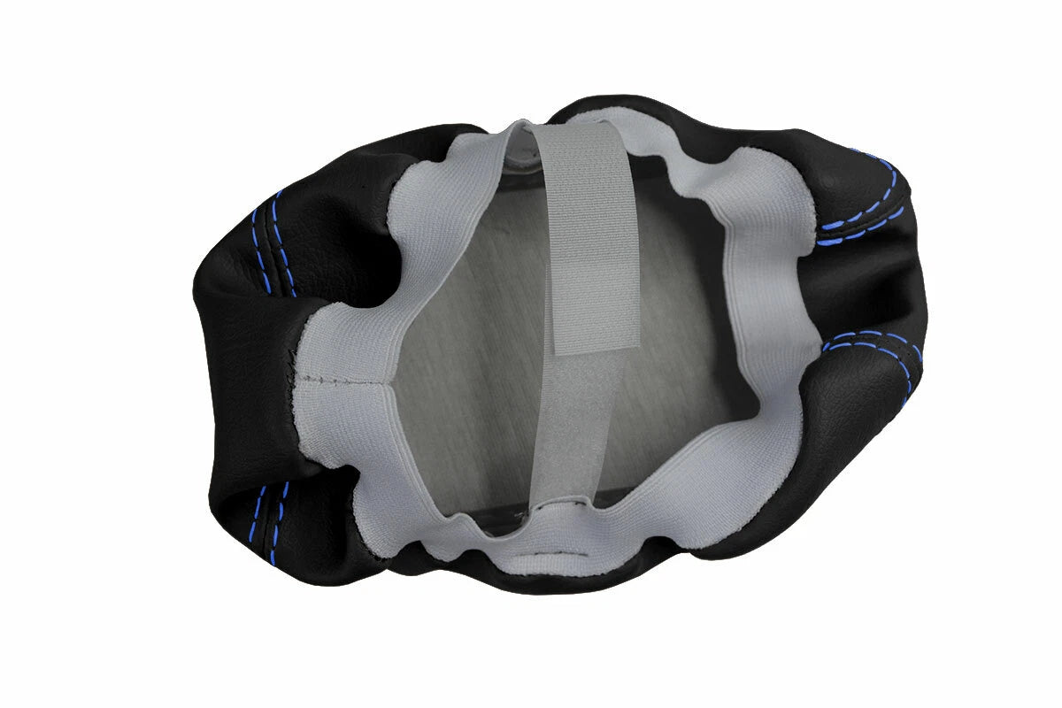 Console Lid Pull Over Cover Leather for Volvo V70 S60 (2005–2007) Blue Stitch