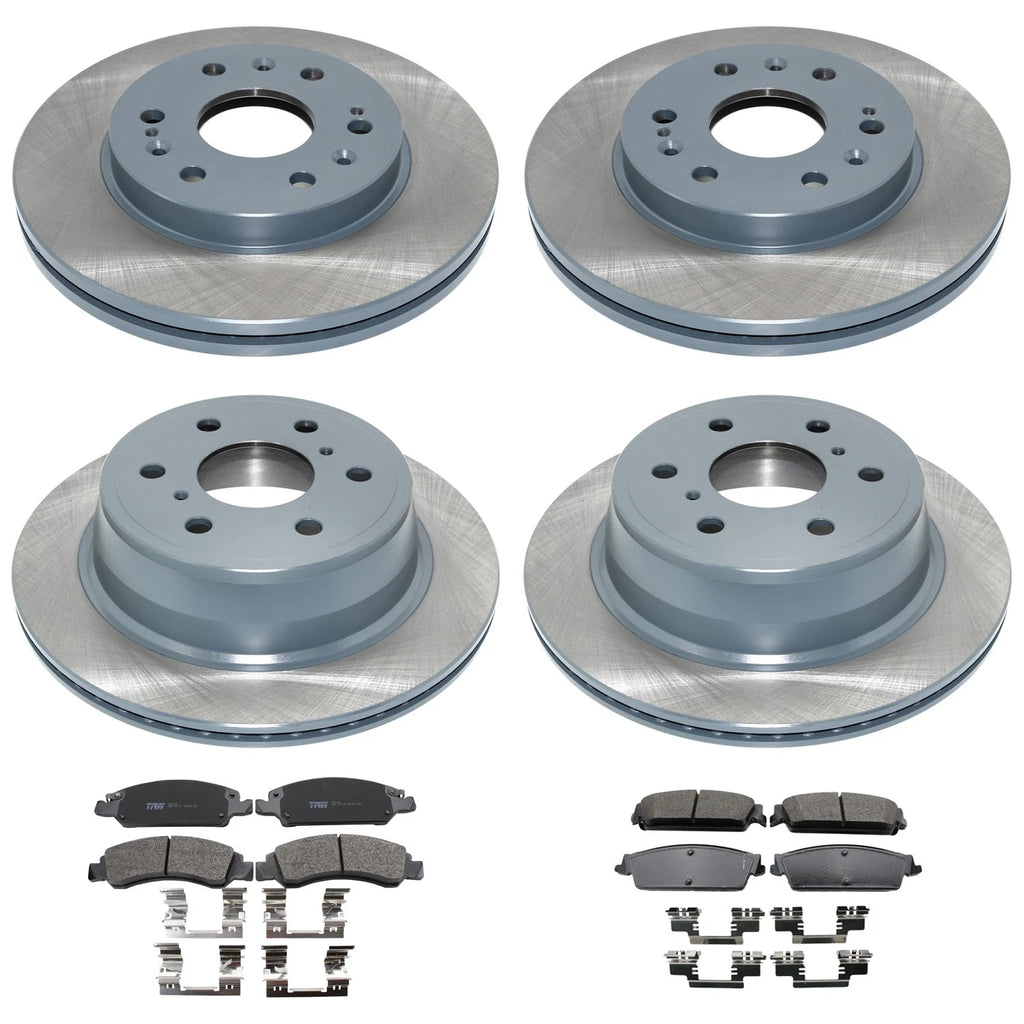 Brake Rotors & TRW Metallic Pads Kit for Escalade Tahoe Yukon (2002–2020)